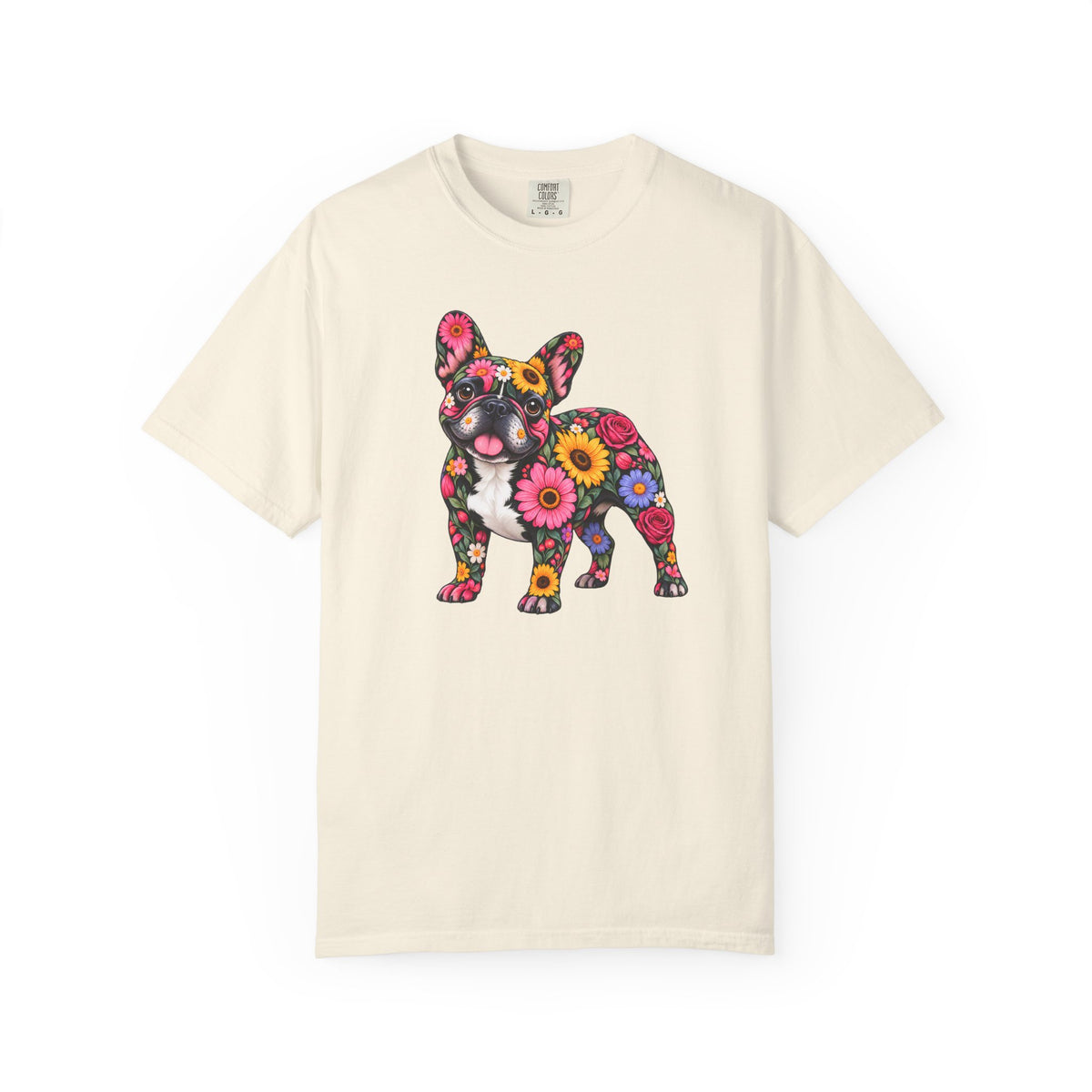 Floral French Bulldog T-Shirt
