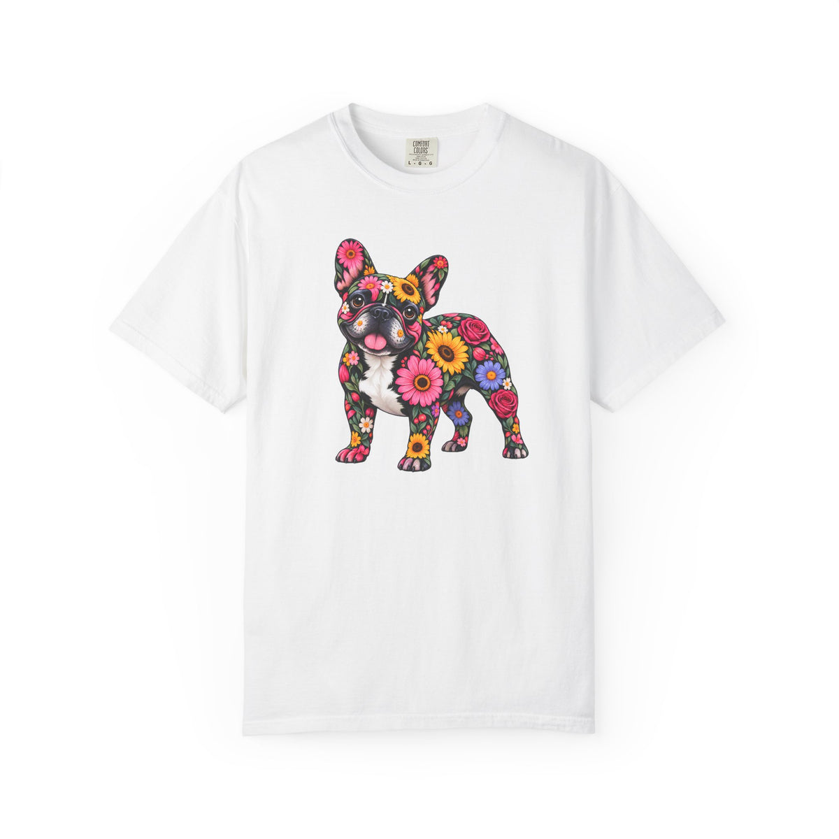Floral French Bulldog T-Shirt