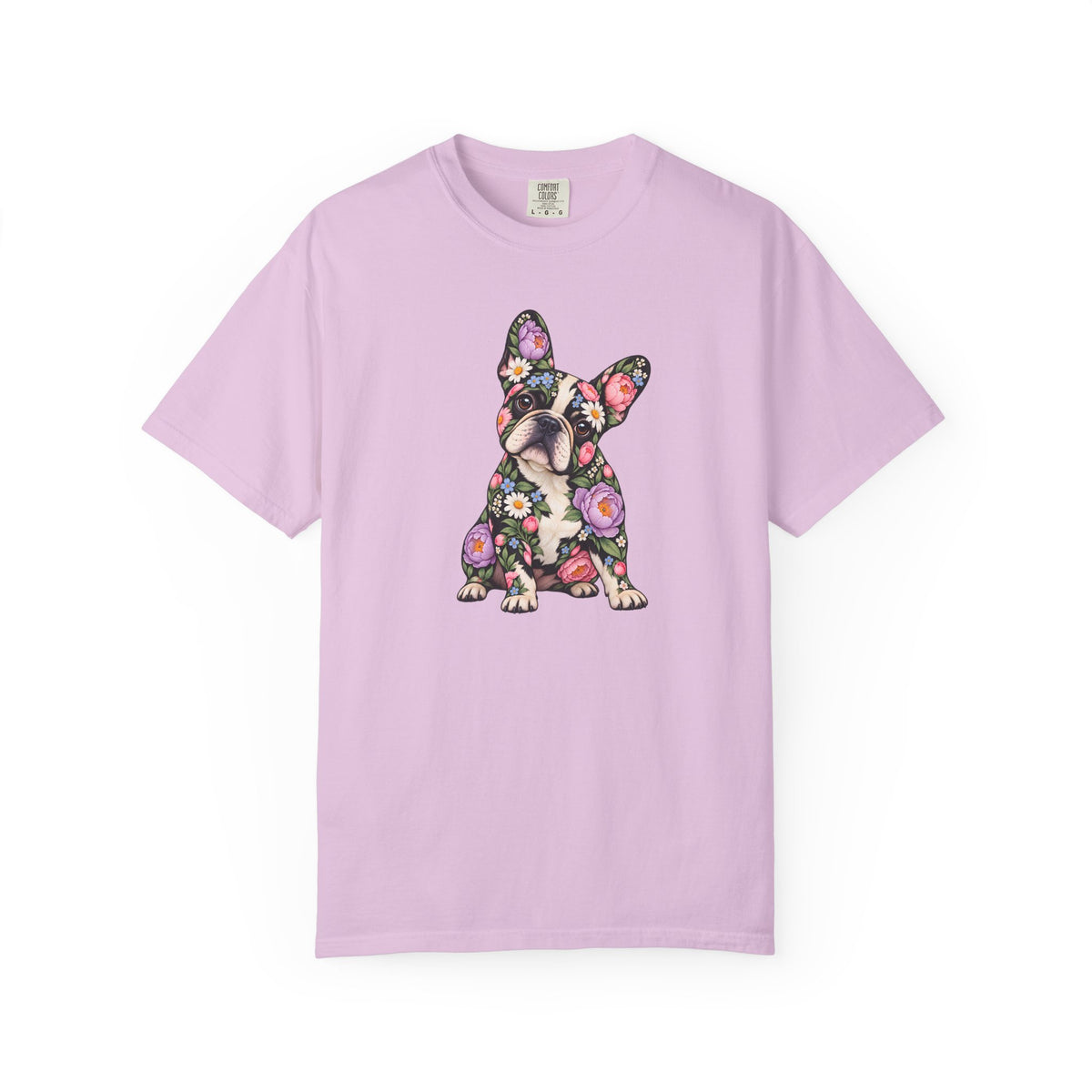 Floral French Bulldog T-Shirt