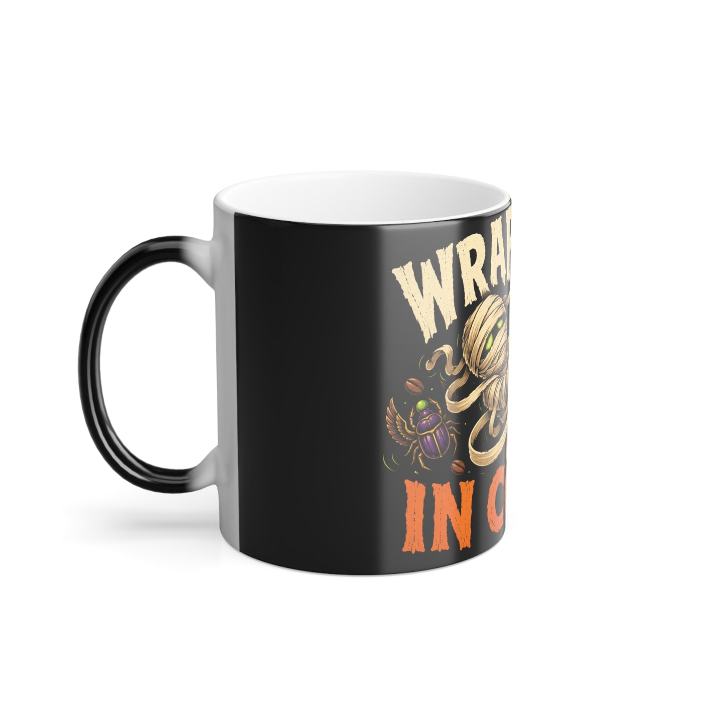 Wrapped Up In Coffee - Color Changing Mug — Mummy Halloween 11oz