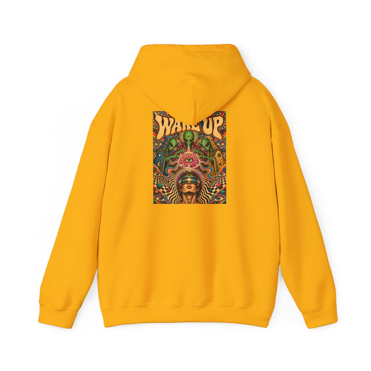 Wake Up Psychedelic Art Hoodie