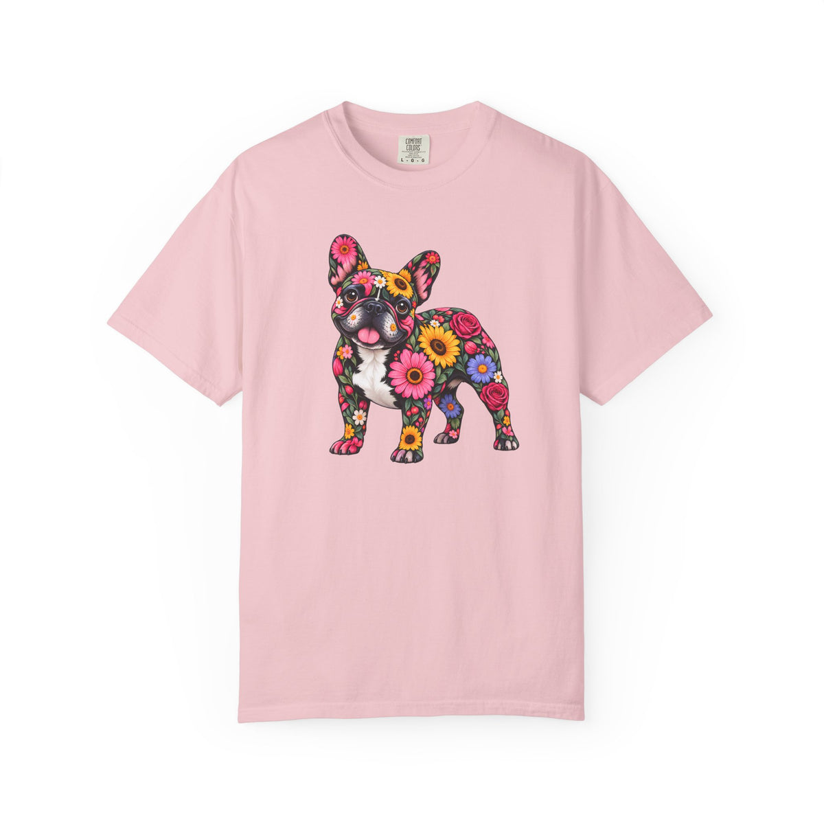 Floral French Bulldog T-Shirt