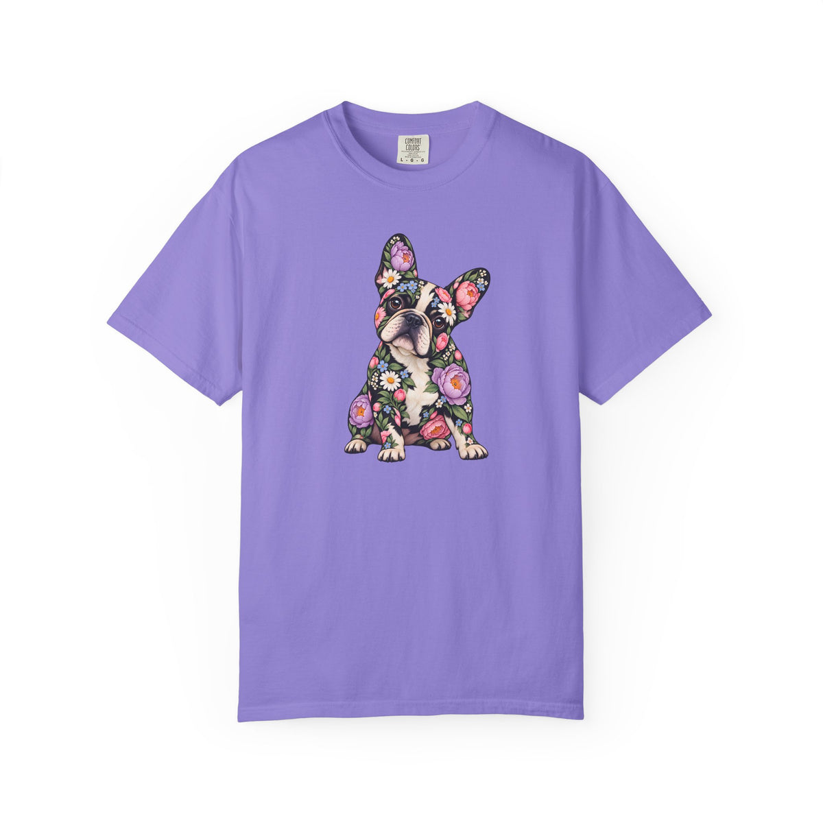 Floral French Bulldog T-Shirt