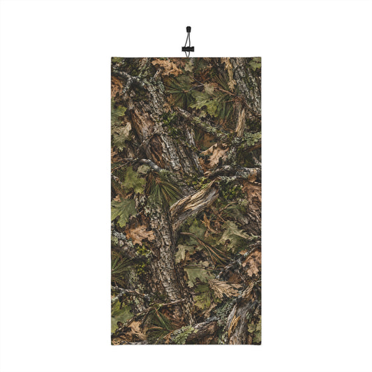 Winter Neck Gaiter with Drawstring – Woodland Camouflage