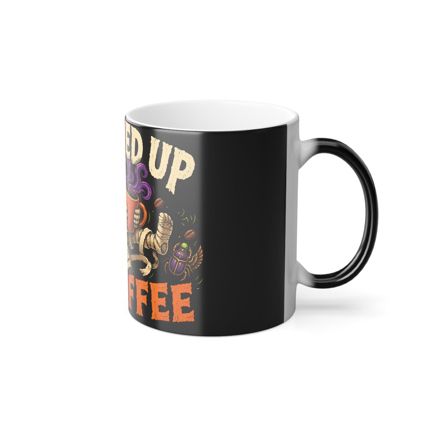 Wrapped Up In Coffee - Color Changing Mug — Mummy Halloween 11oz