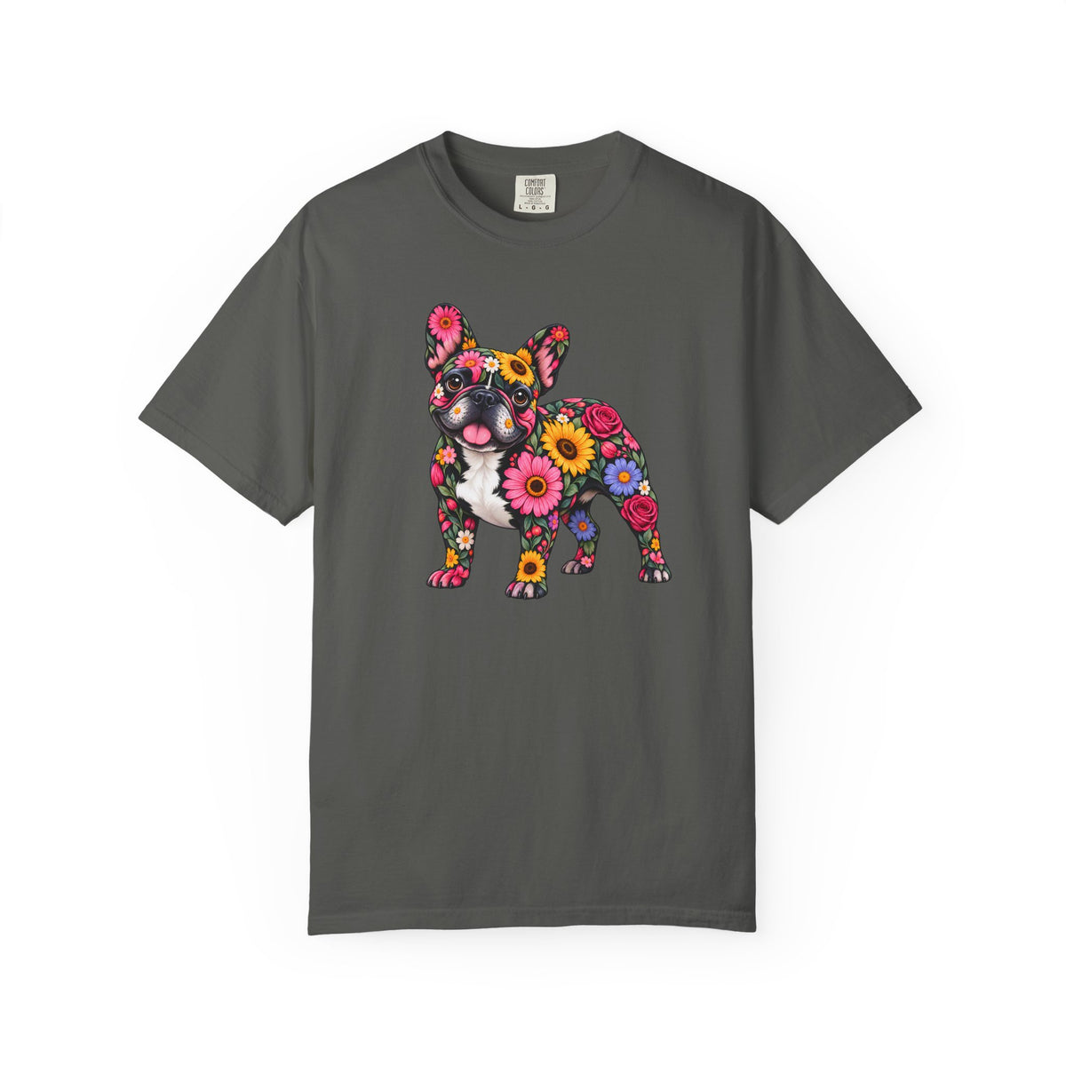Floral French Bulldog T-Shirt