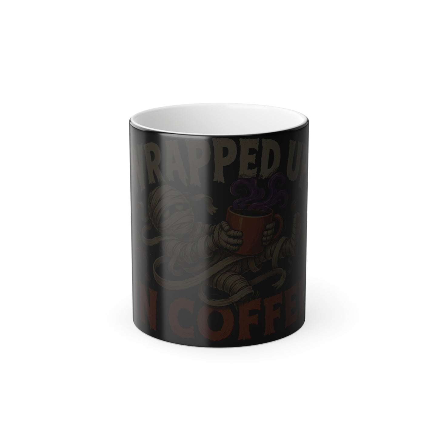 Wrapped Up In Coffee - Color Changing Mug — Mummy Halloween 11oz