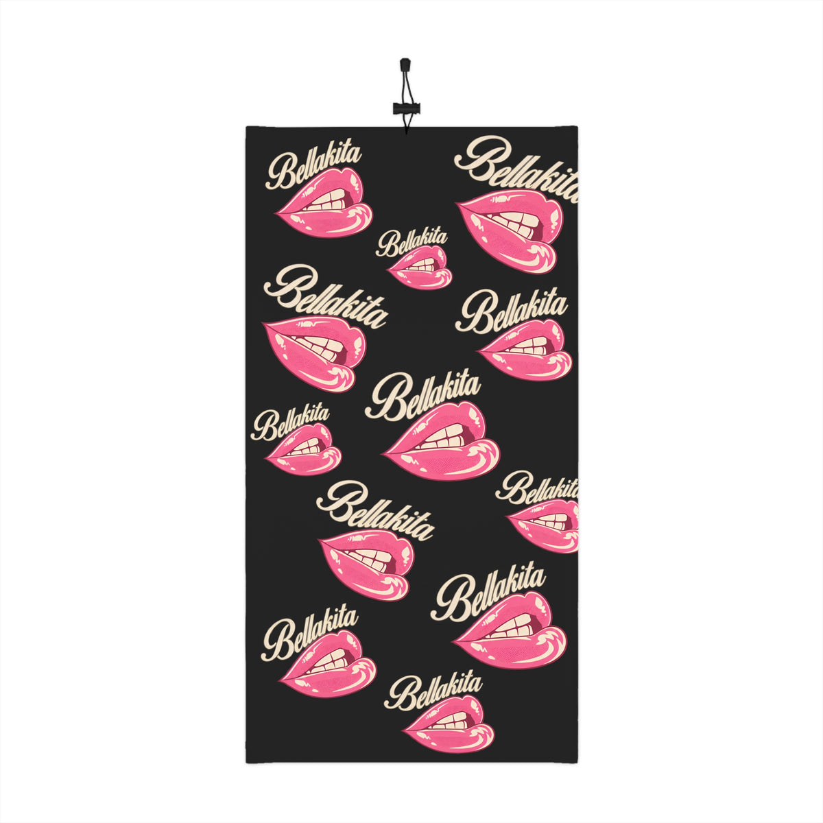 Winter Neck Gaiter with Drawstring – Bellakita Pink Lips Design
