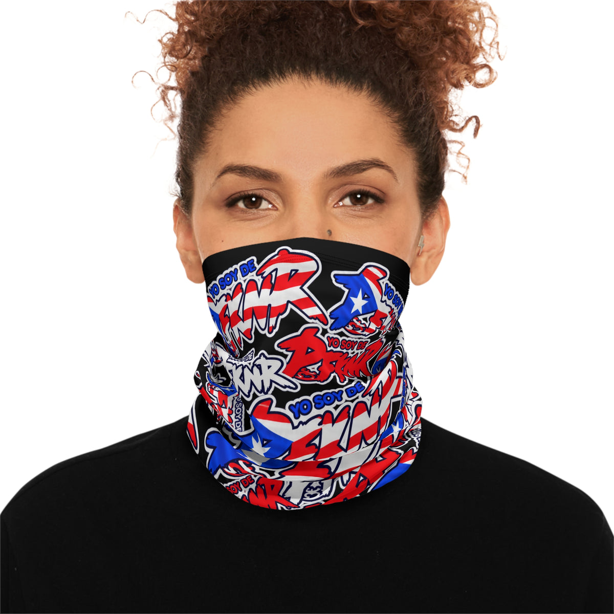 "Yo Soy De PFKNR" Sticker Bomb Winter Neck Gaiter
