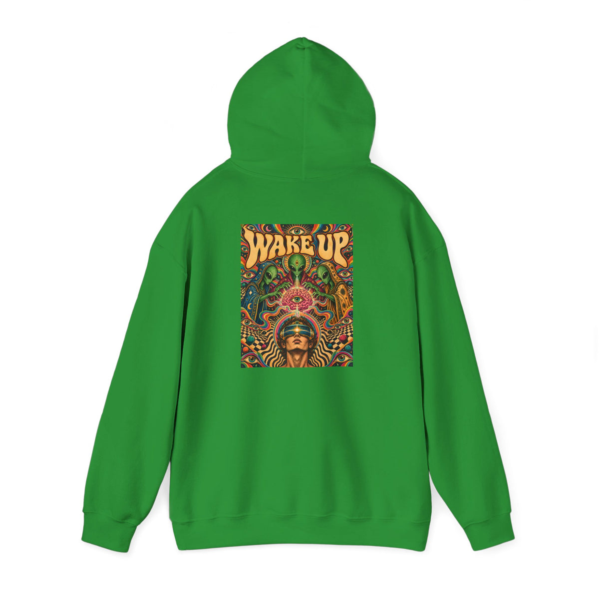 Wake Up Psychedelic Art Hoodie