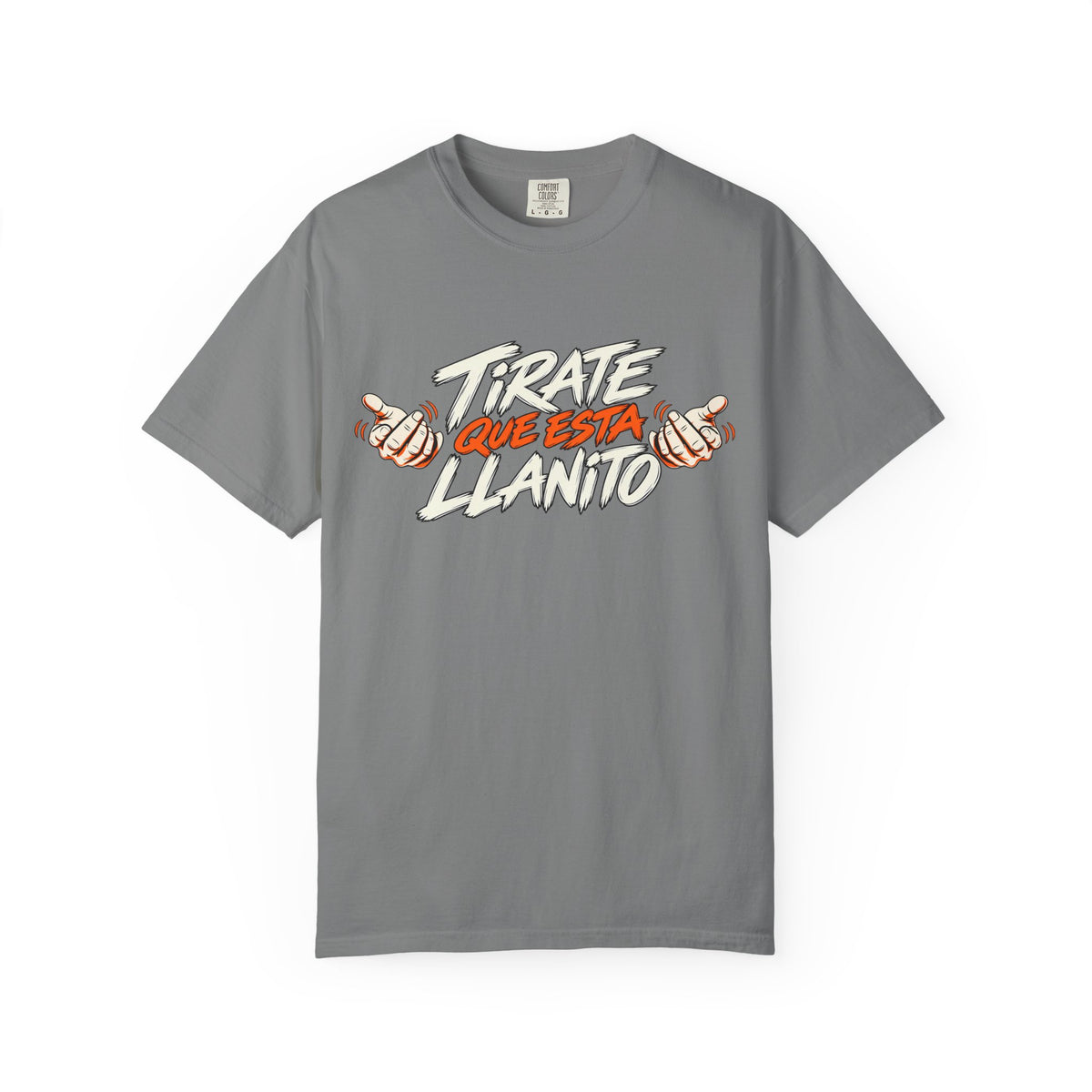 T-Shirt — "Tírate Que Está Llanito" Retro Hand Gesture Graphic Tee