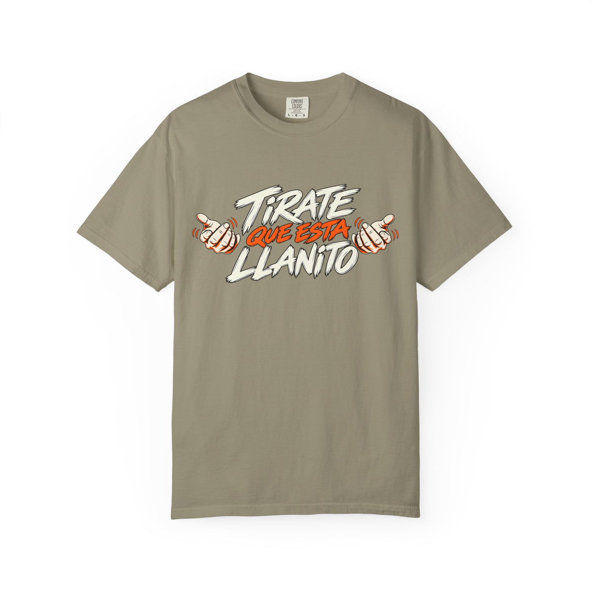 T-Shirt — "Tírate Que Está Llanito" Retro Hand Gesture Graphic Tee
