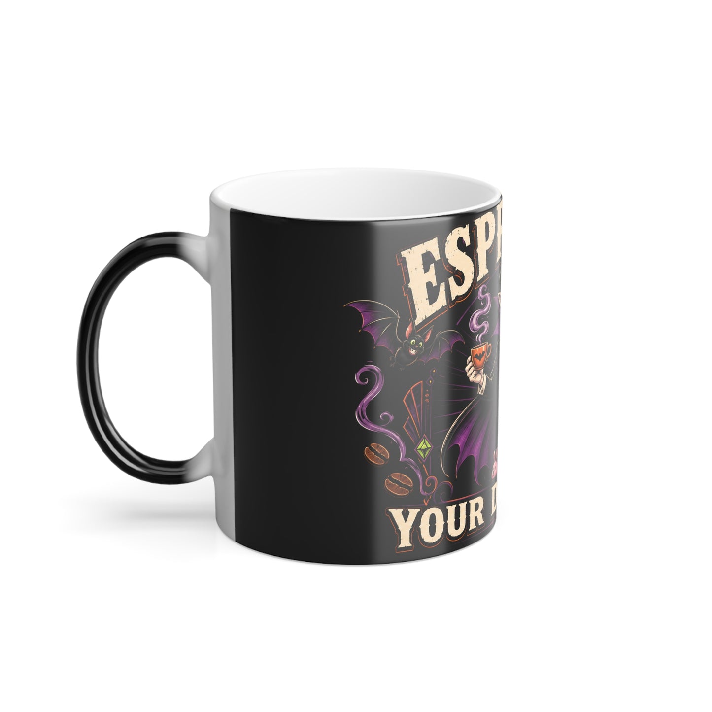 Espresso Your Dark Side Color-Changing Mug — 11oz Vampire Coffee Cup