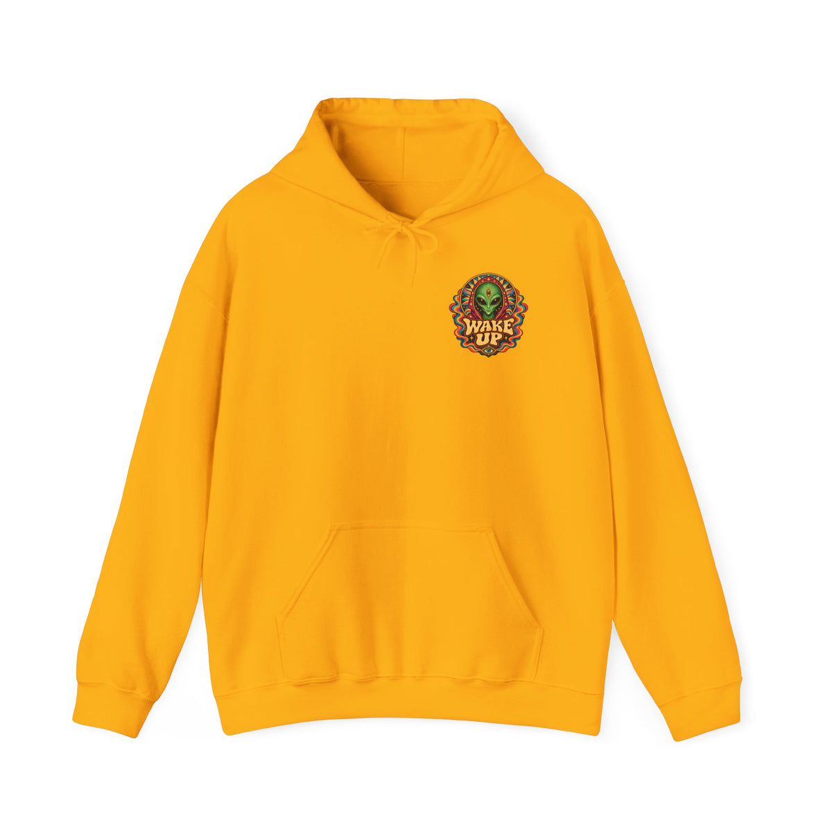 Wake Up Psychedelic Art Hoodie