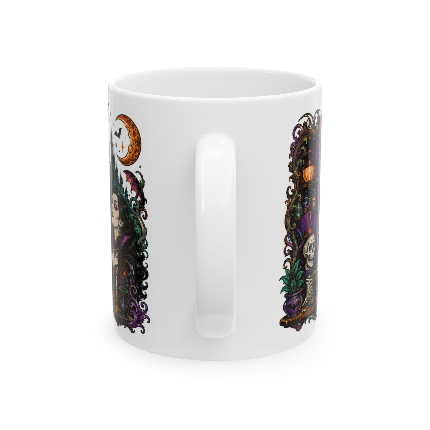 Halloween Vampire Alchemist Mug — Gothic Witchcraft Coffee Cup (11oz/15oz)