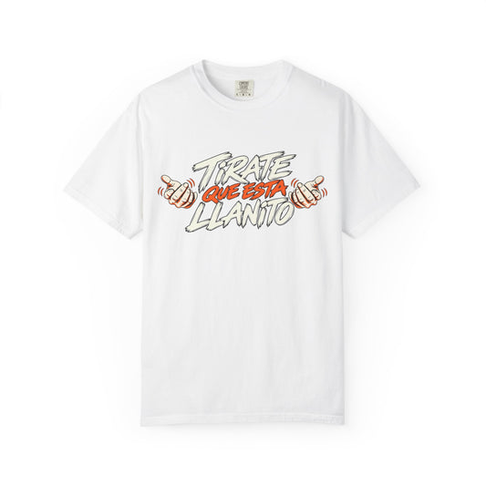 T-Shirt — "Tírate Que Está Llanito" Retro Hand Gesture Graphic Tee