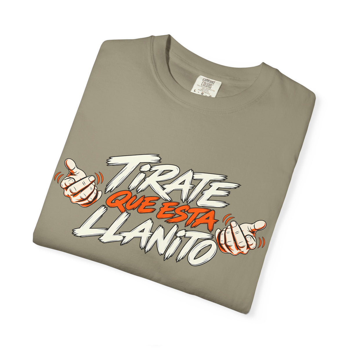 T-Shirt — "Tírate Que Está Llanito" Retro Hand Gesture Graphic Tee