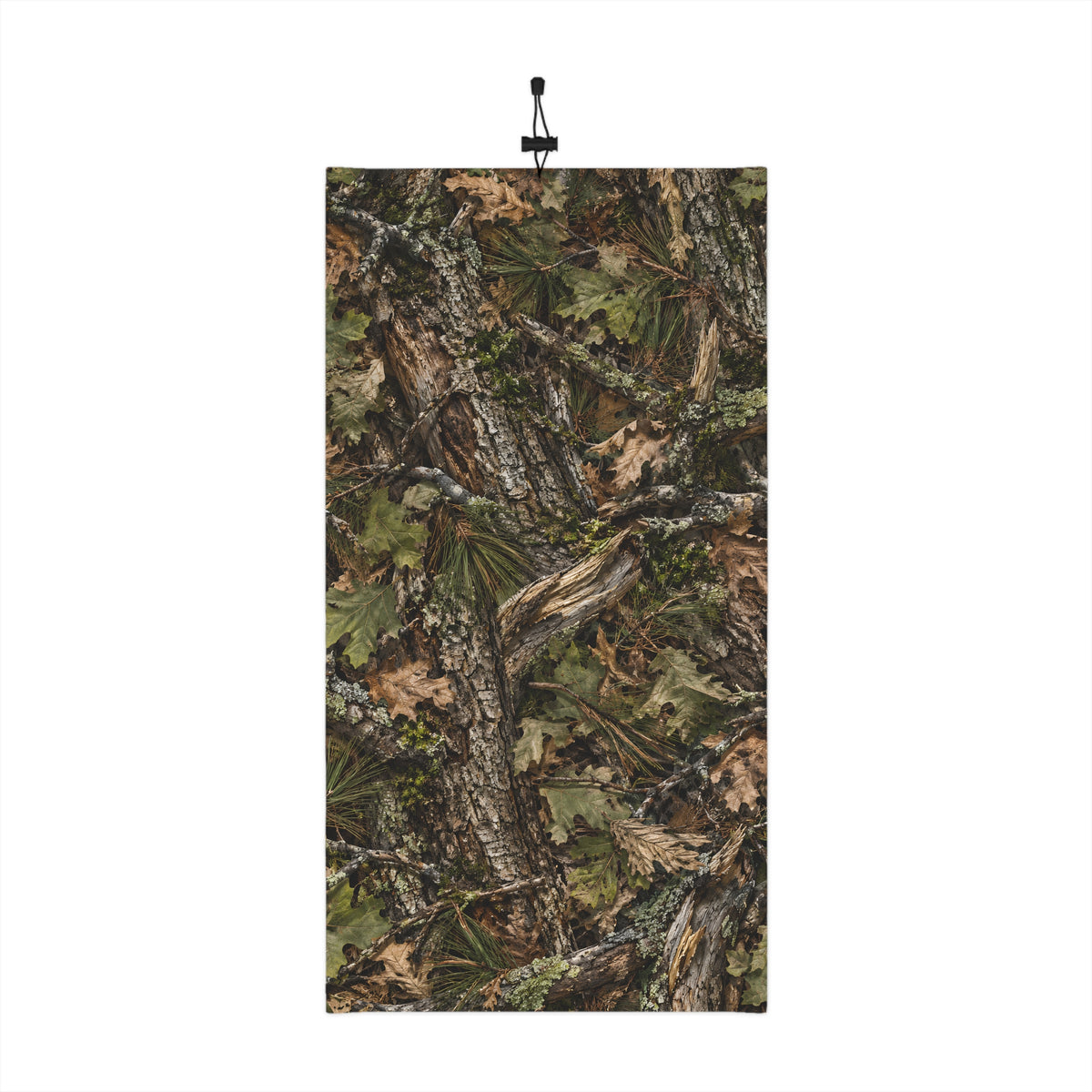 Winter Neck Gaiter with Drawstring – Woodland Camouflage