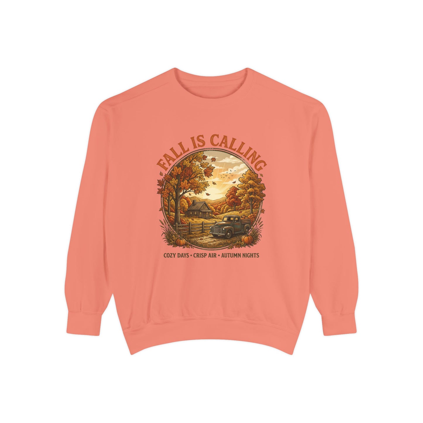 Fall Is Calling Sweatshirt — Cozy Autumn Cabin Graphic Pullover