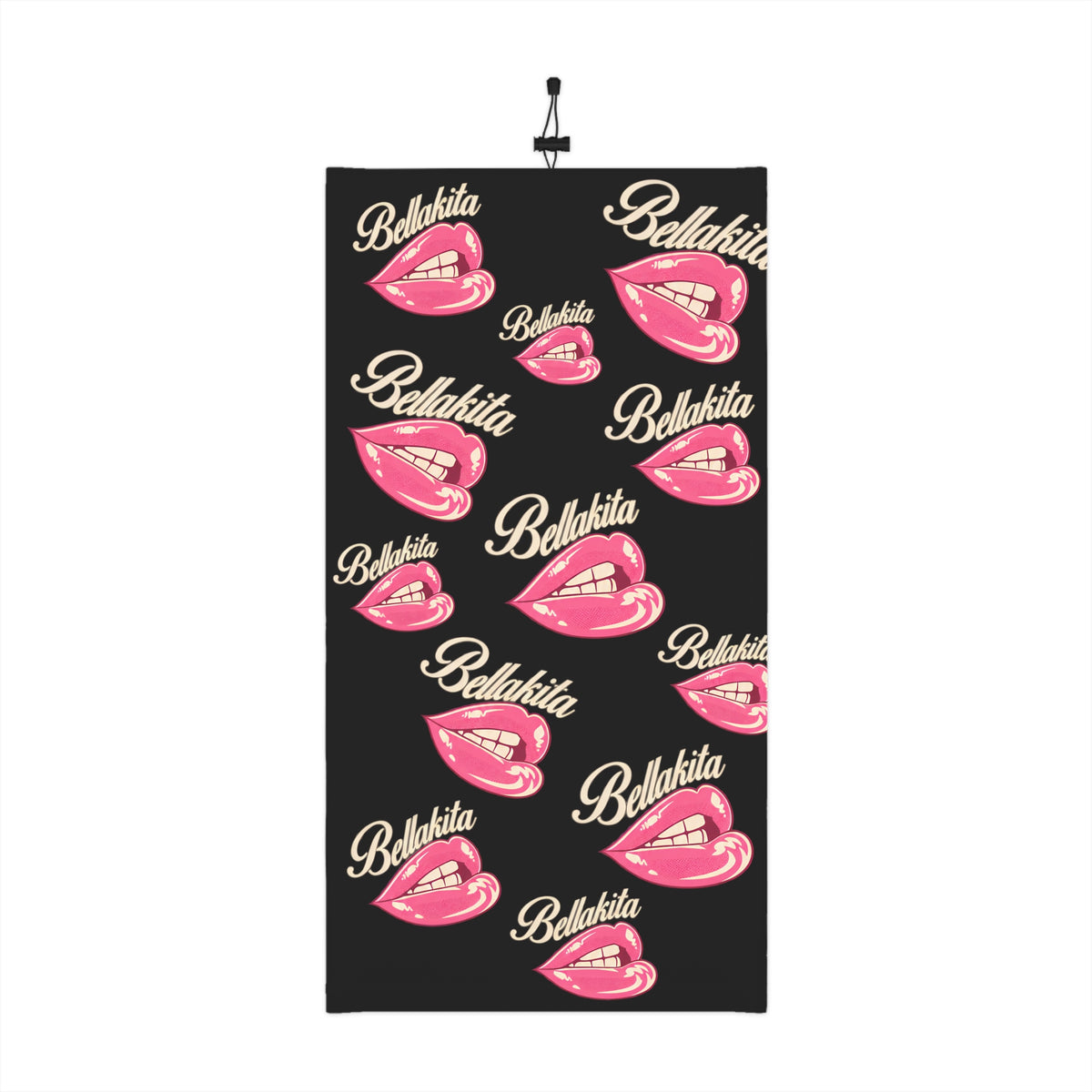 Winter Neck Gaiter with Drawstring – Bellakita Pink Lips Design