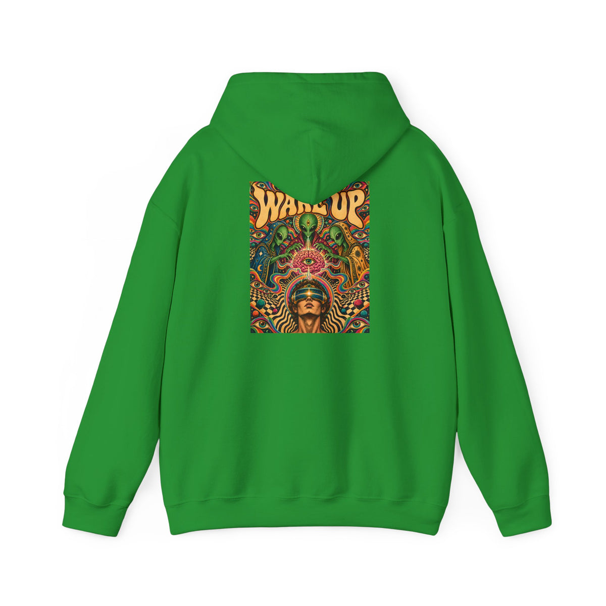 Wake Up Psychedelic Art Hoodie