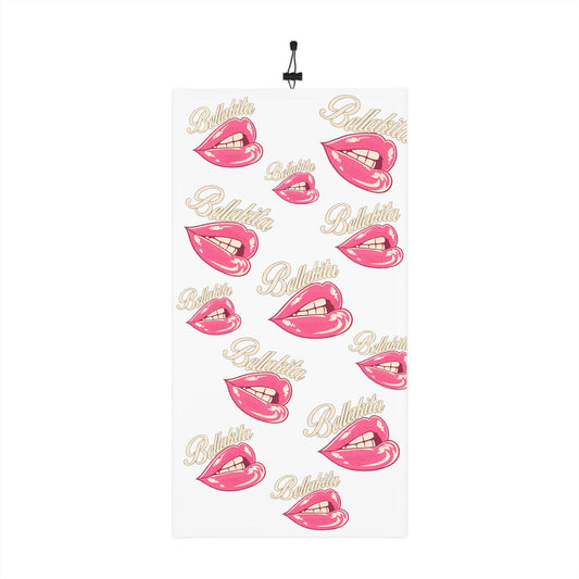 Baddie Pink Lips Winter Neck Gaiter with Drawstring