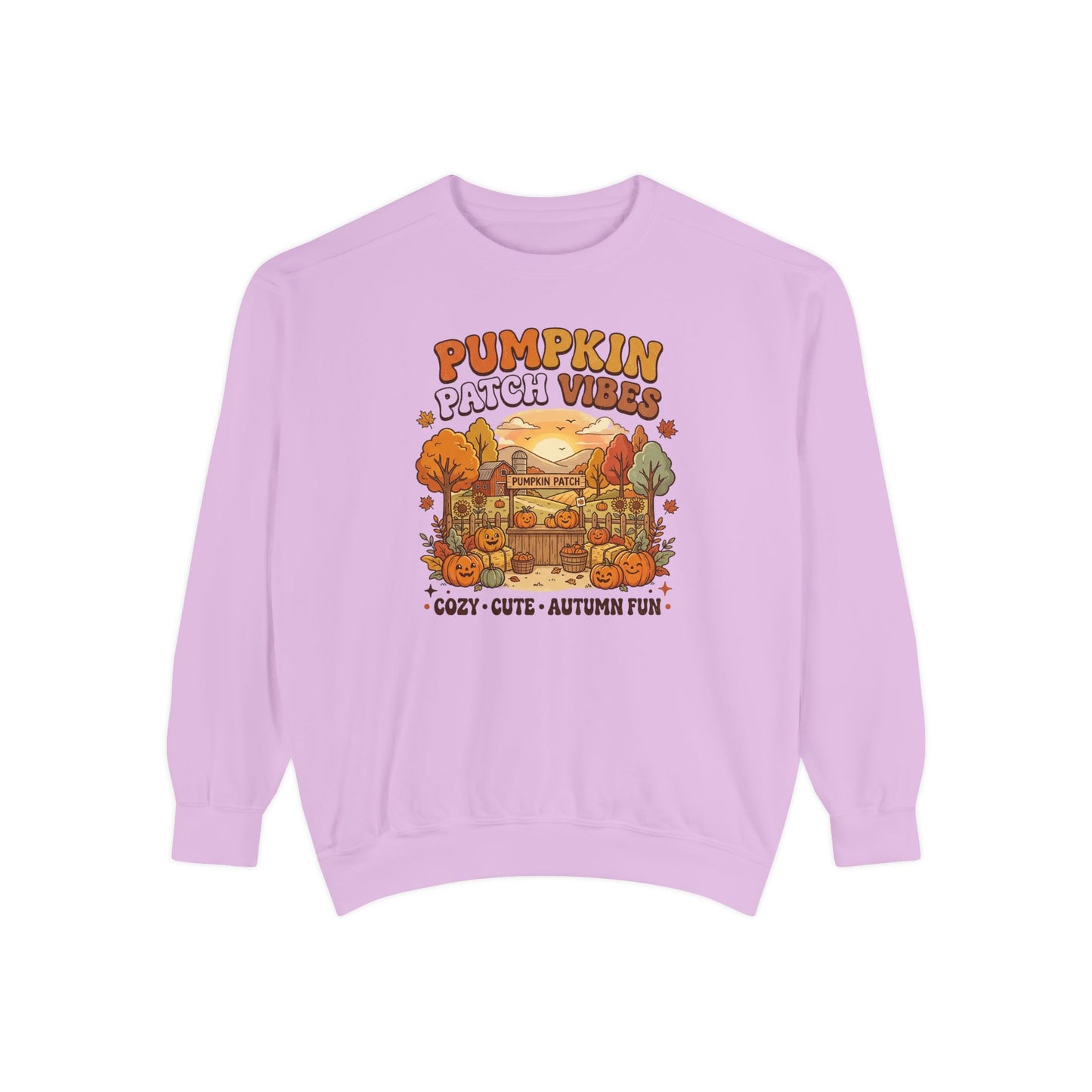 Pumpkin Patch Vibes Sweatshirt — Cozy Autumn Fall Graphic