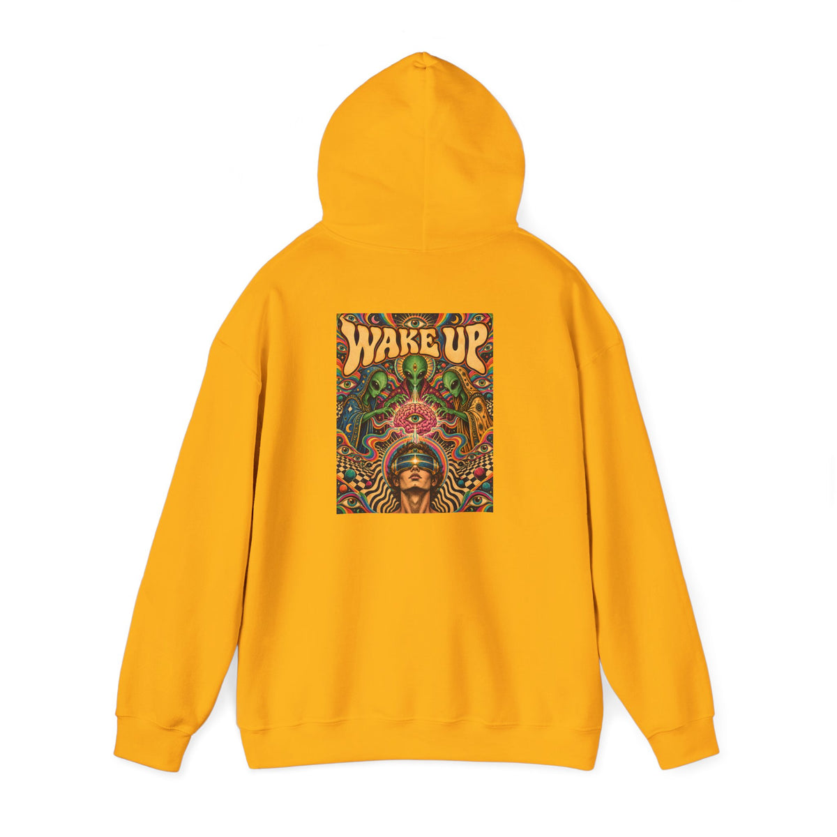 Wake Up Psychedelic Art Hoodie