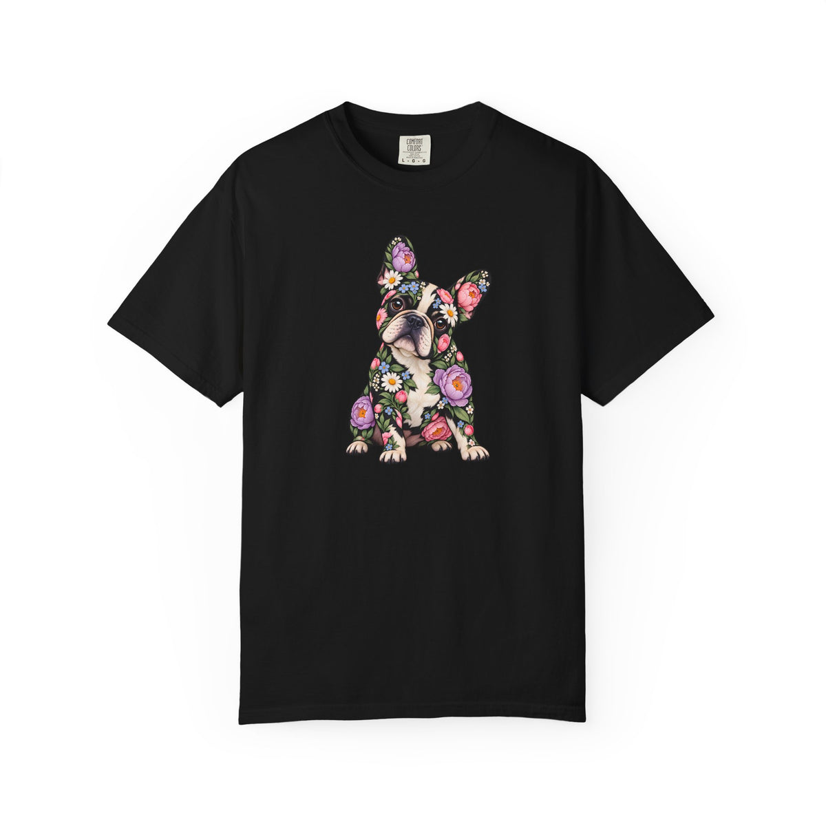 Floral French Bulldog T-Shirt