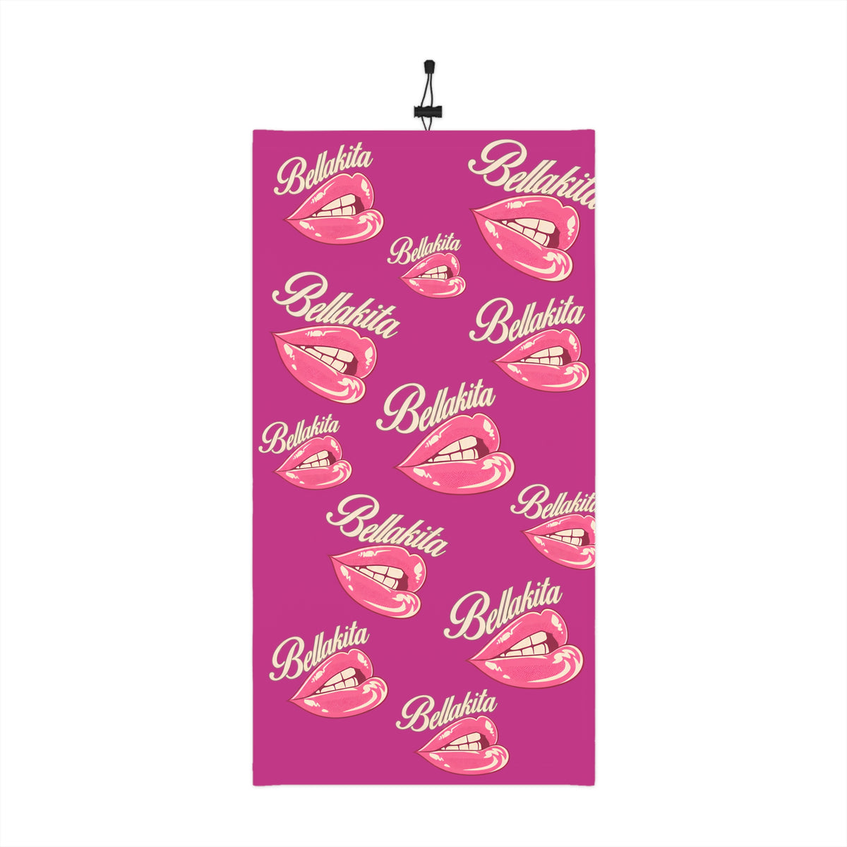 Belakita Lips Winter Neck Gaiter with Drawstring