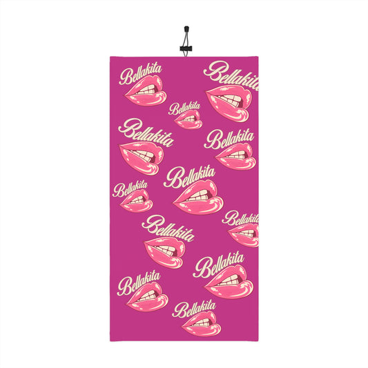Belakita Lips Winter Neck Gaiter with Drawstring