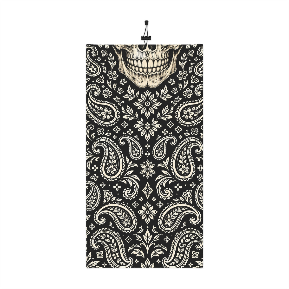 Skull Paisley Winter Neck Gaiter with Drawstring