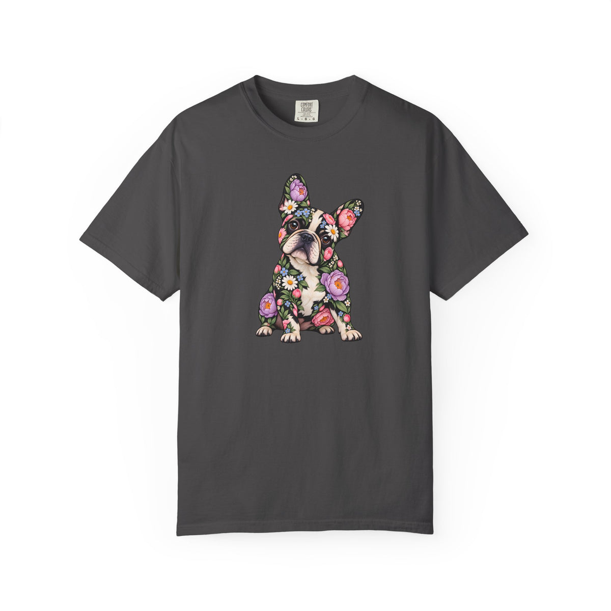 Floral French Bulldog T-Shirt