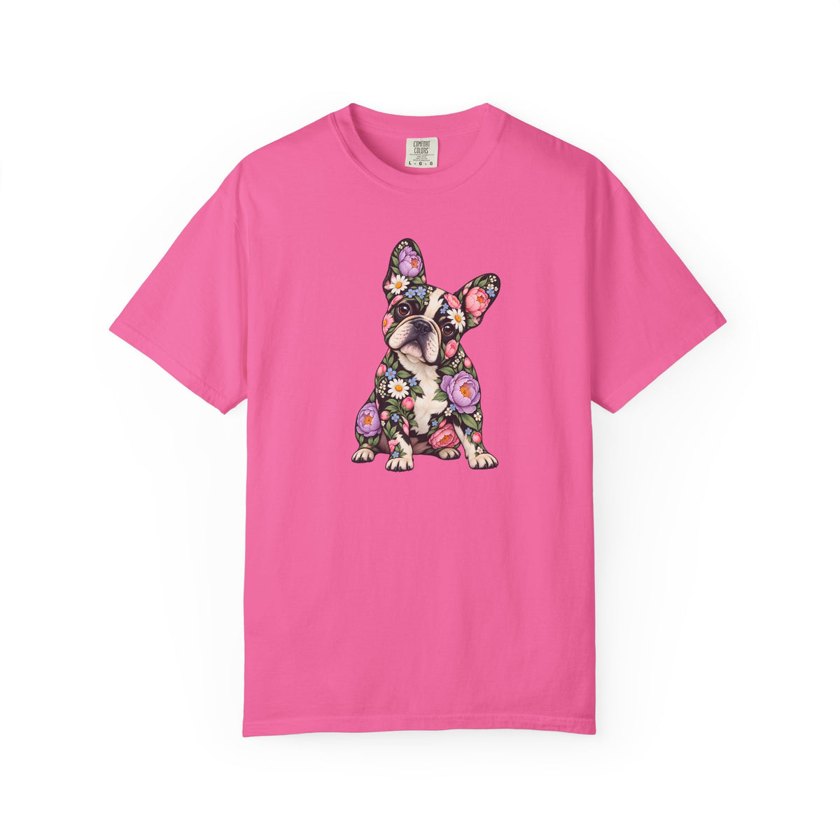 Floral French Bulldog T-Shirt