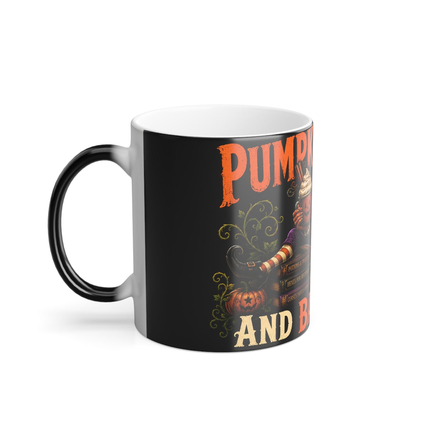 Color-Changing Pumpkin Spice Mug — 'Pumpkin Spice and Bad Advice' 11oz