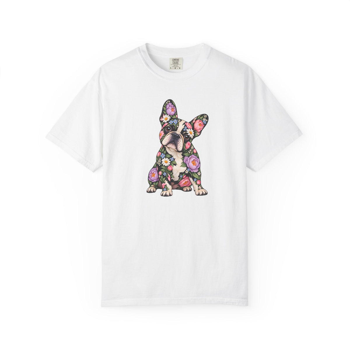 Floral French Bulldog T-Shirt
