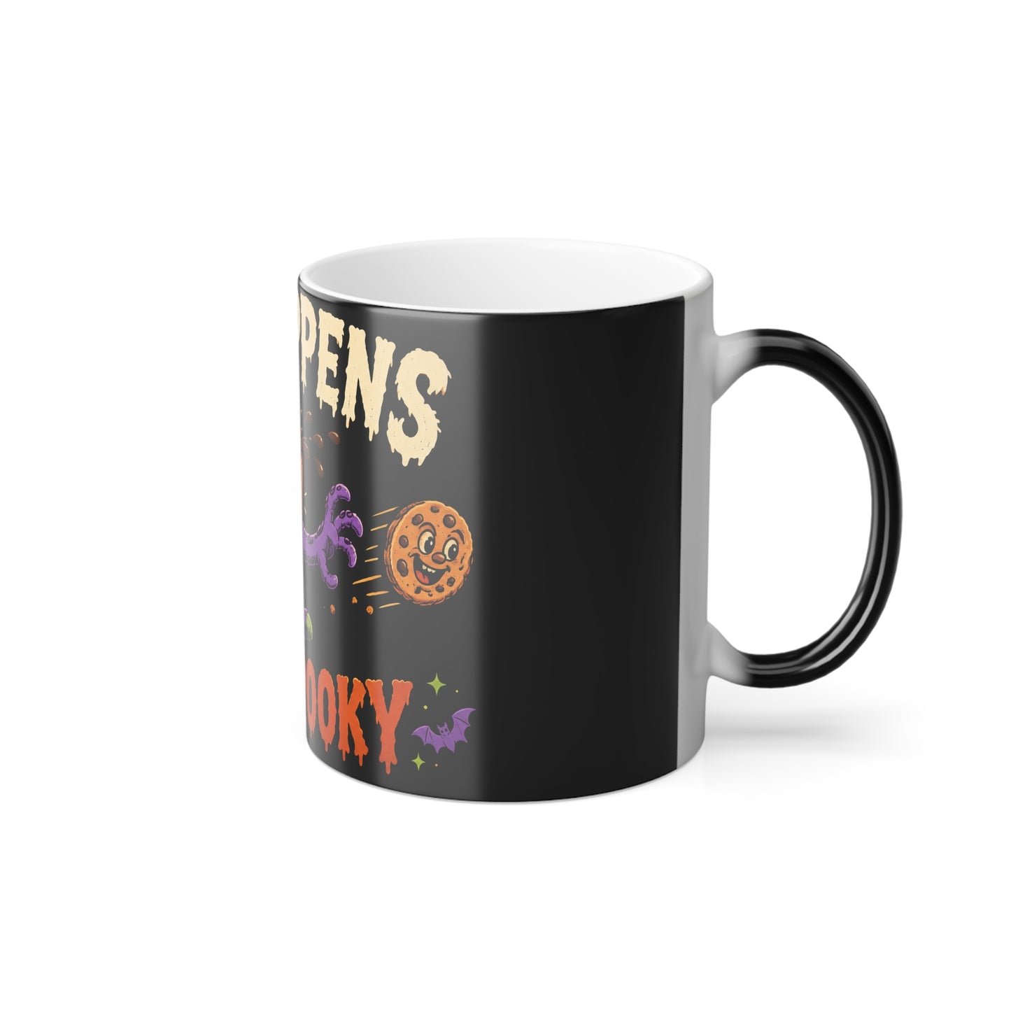 Color Morphing Mug — "Sip Happens" Halloween Spooky Coffee Mug (11 oz)