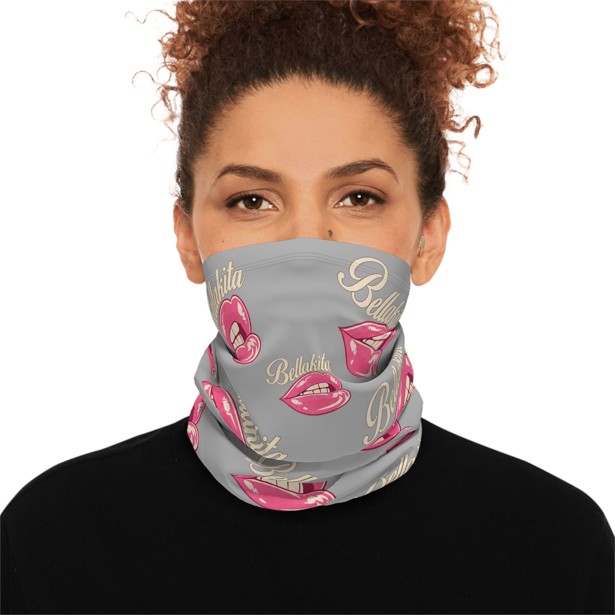 Bellakika Pink Lips Winter Neck Gaiter