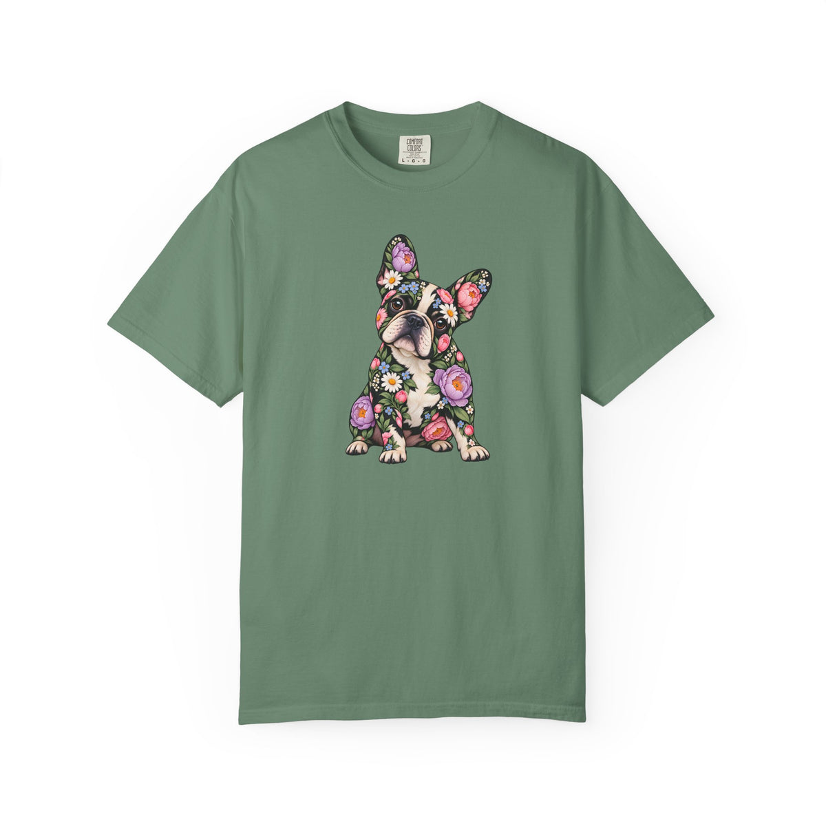Floral French Bulldog T-Shirt
