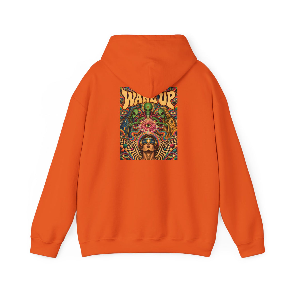 Wake Up Psychedelic Art Hoodie