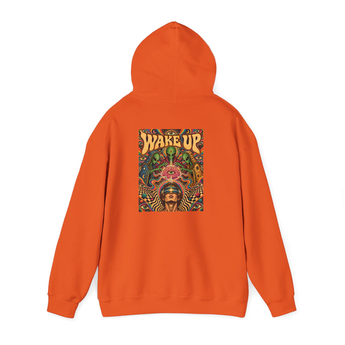 Wake Up Psychedelic Art Hoodie