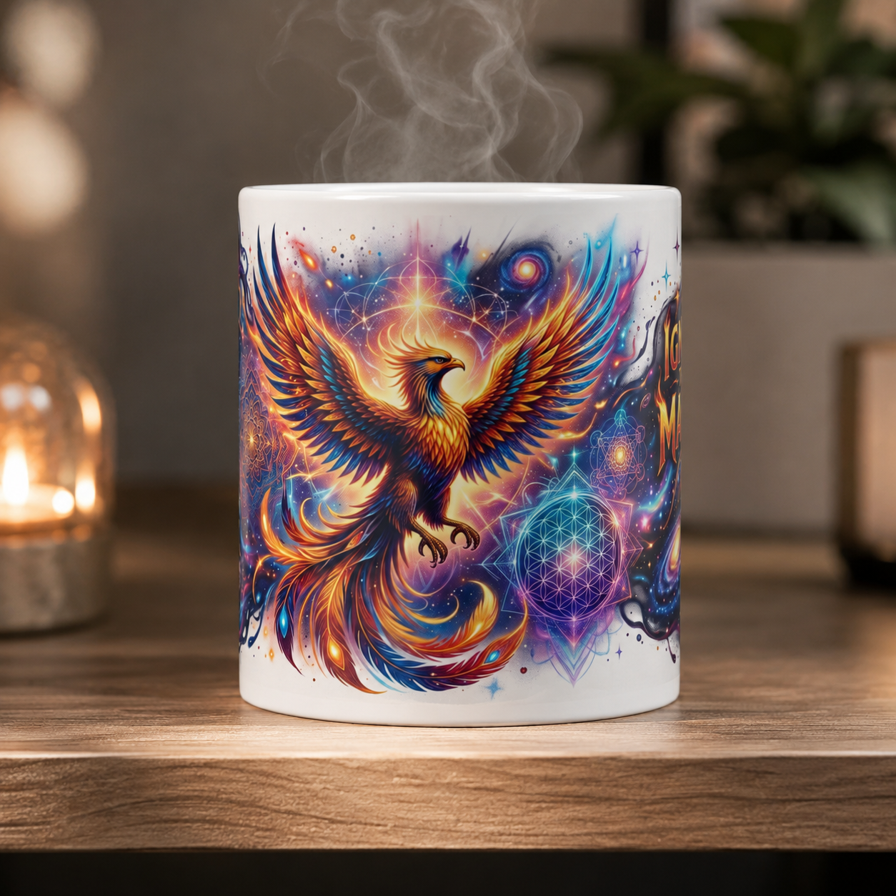 Phoenix Color-Changing Mug — Rise & Thrive Inspirational 11oz
