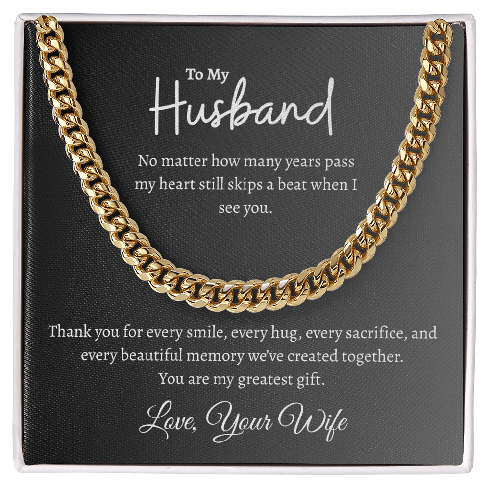 To My Husband | Cuban Link Chain
