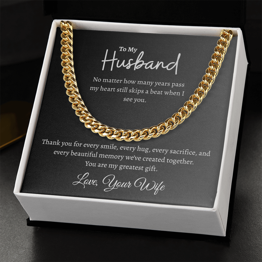 To My Husband | Cuban Link Chain