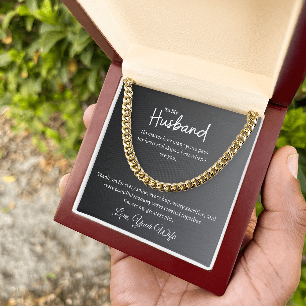 To My Husband | Cuban Link Chain