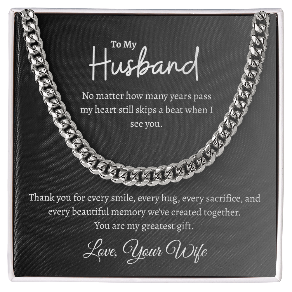 To My Husband | Cuban Link Chain