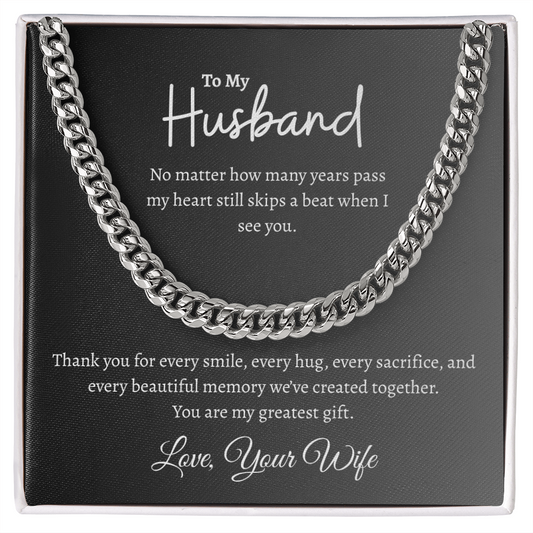 To My Husband | Cuban Link Chain