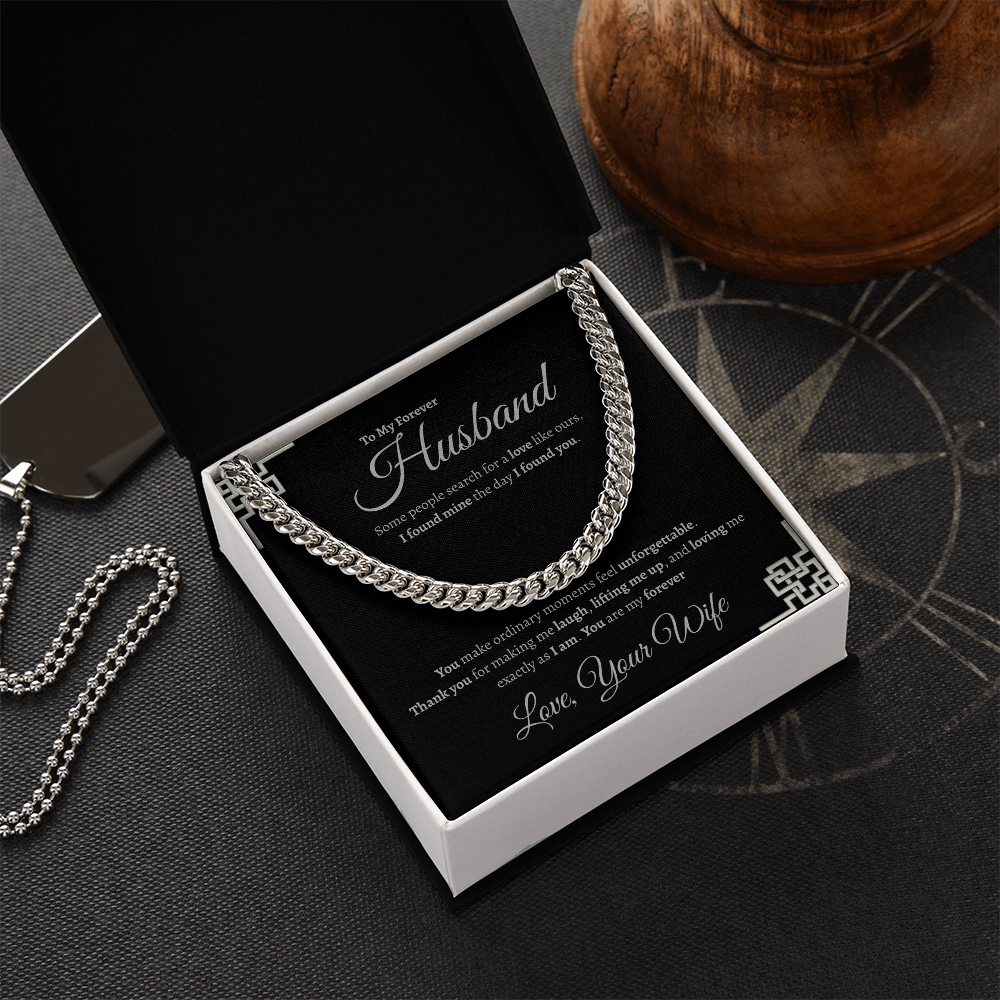 To My Forever Husband  | Cuban Link Chain