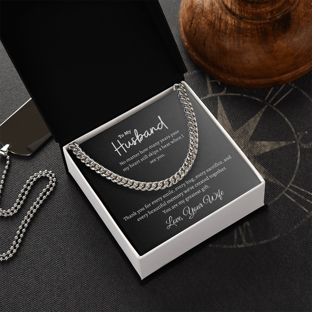 To My Husband | Cuban Link Chain