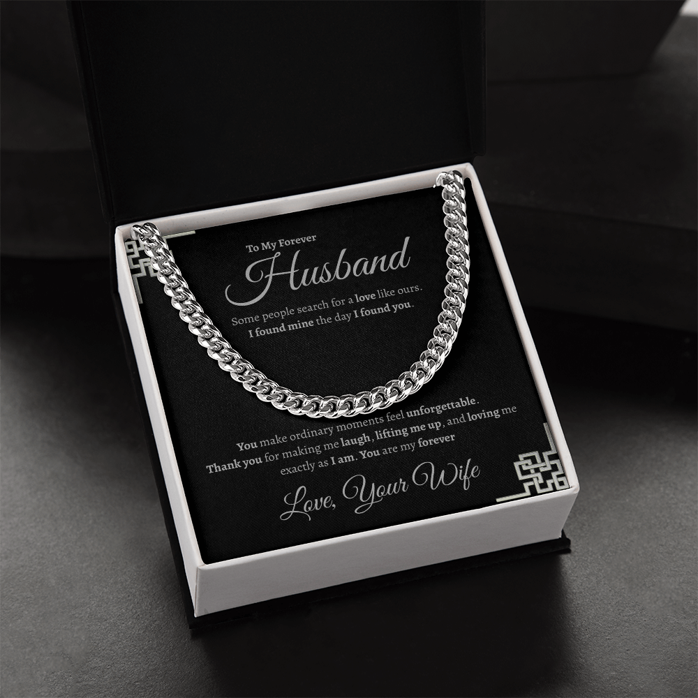 To My Forever Husband  | Cuban Link Chain